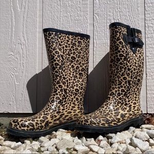 Corky’s Cheetah Rainboots